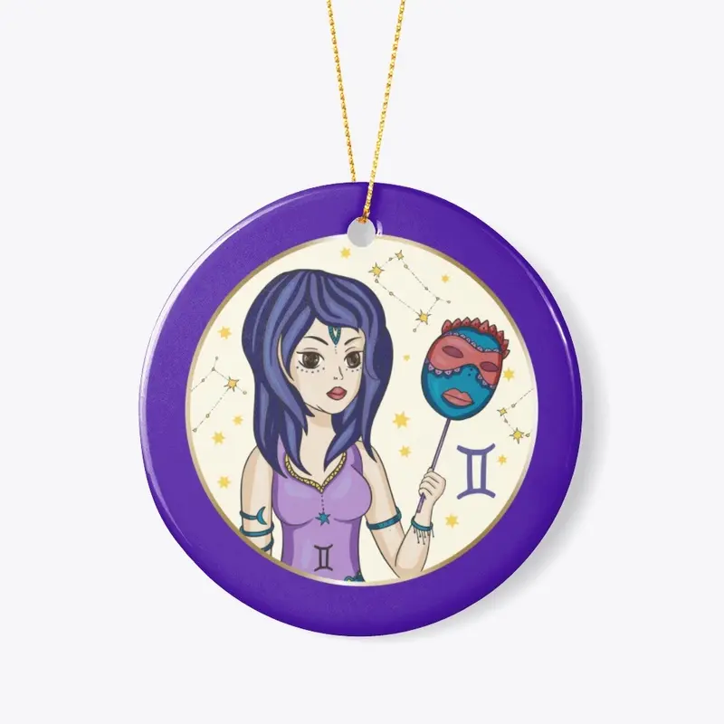 Gemini Ceramic Ornament