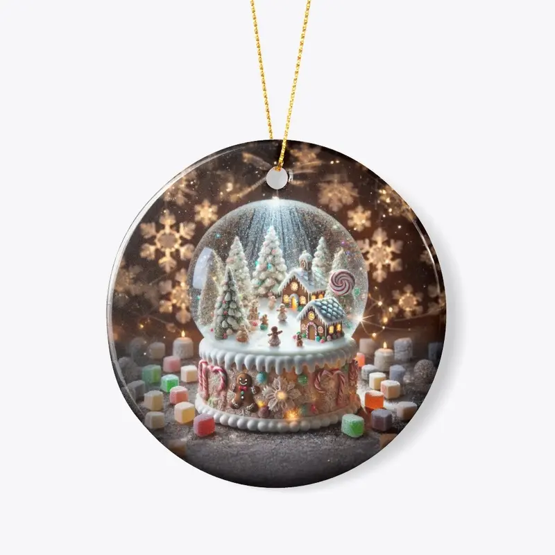 Sweet Gingerbread Ceramic Ornament