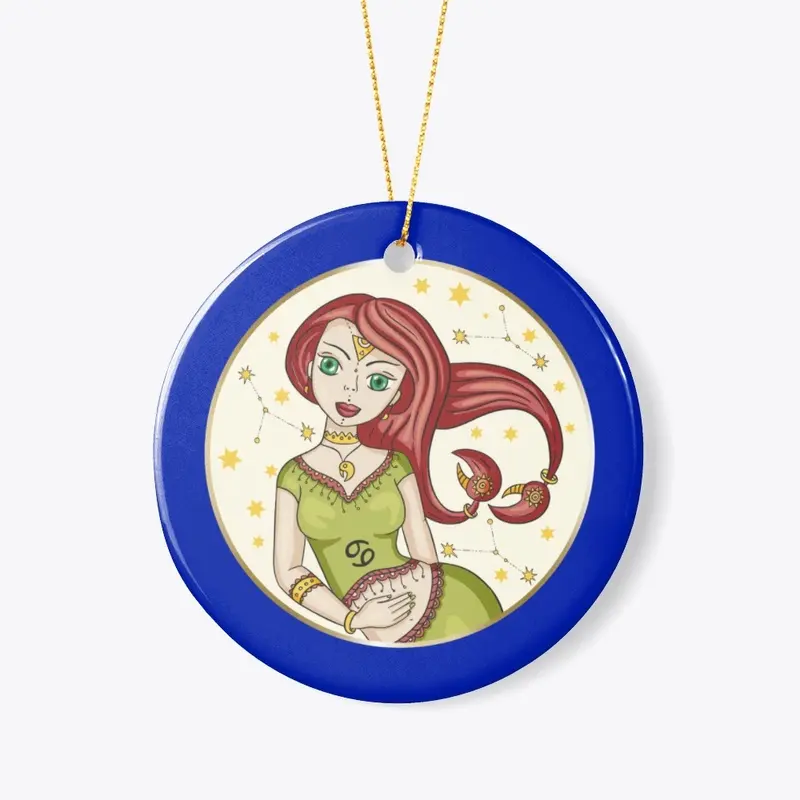 Cancer Zodiac Ceramic Ornament