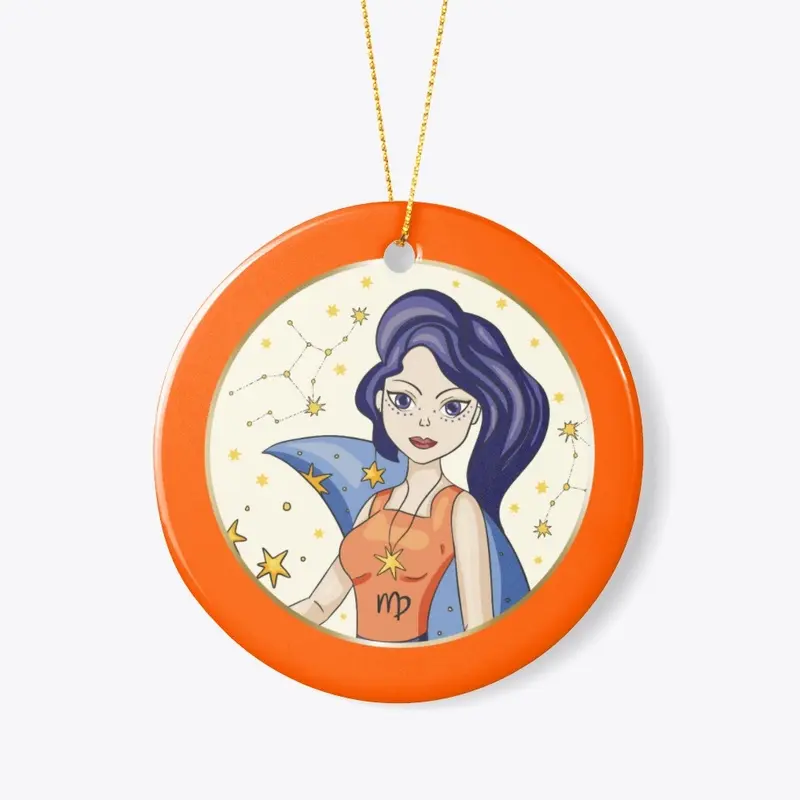 Virgo Ceramic Ornament