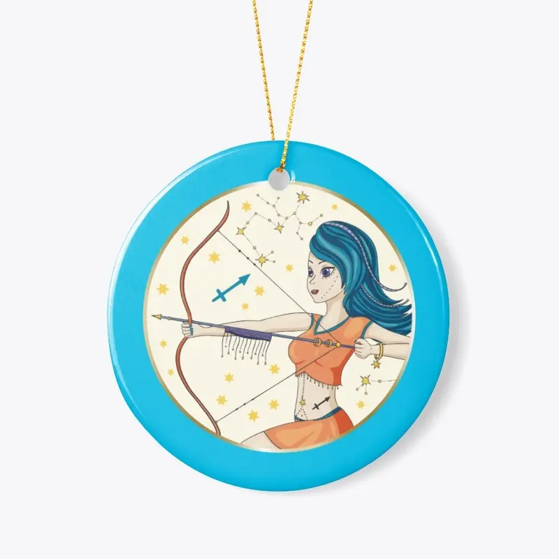 Sagittarius Ceramic Ornament